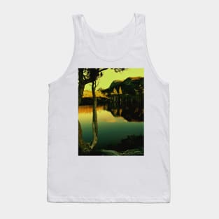 Tasmanian mountain tarn at sunset Tank Top